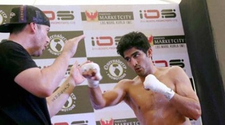 Vijender has made an explosive start to his pro-career in the paid ranks by blowing away his first seven opponents in just 27 rounds. (PTI)