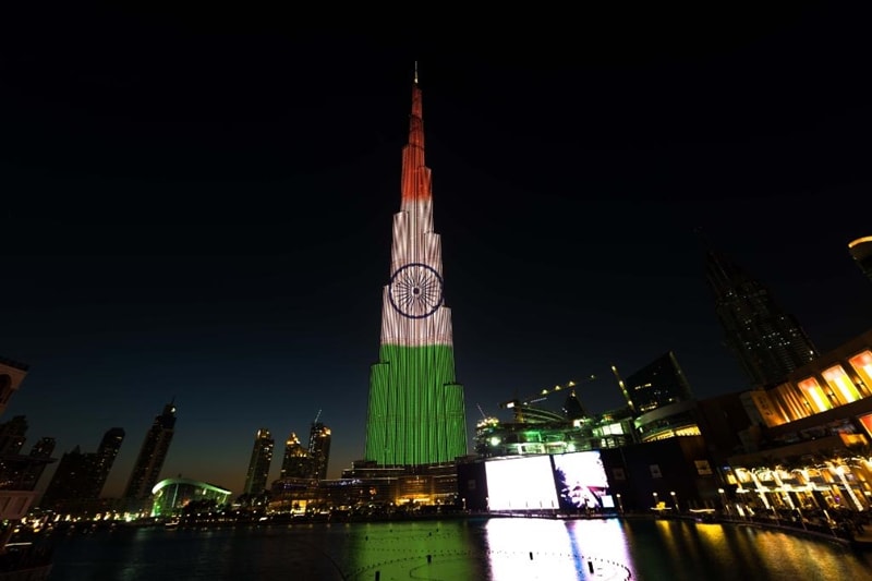 Republic Day, 68th Republic Day, republic Day 2017, UAE, Burj Khalifa, tricolor, Burj Khalifa tricolor, R-day