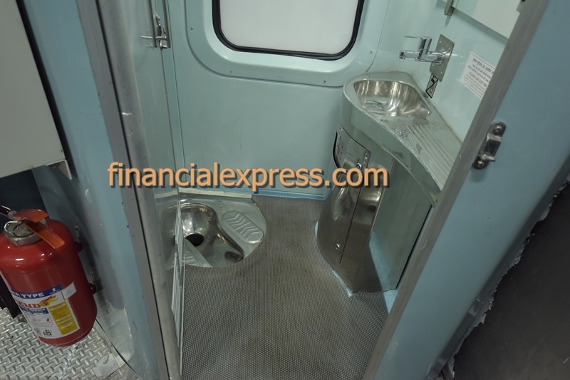 The toilets in Antyodaya Express are modular in nature, very similar to that in an AC-1st class Rajdhani coach.