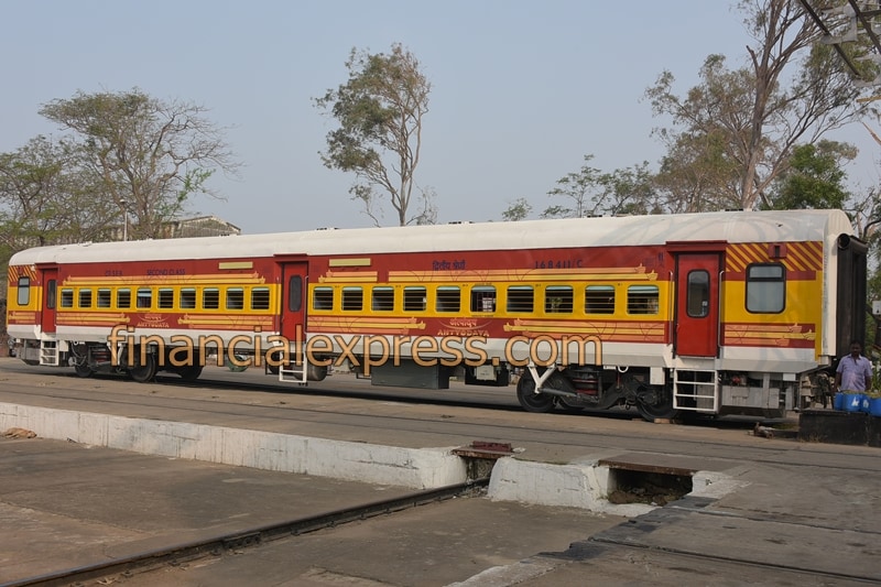After being impressed by the vinyl-coated colourful coaches of the Humsafar Express, the Railway Board instructed the Integral Coach Factory in Chennai to put patches of vinyl coating on the exterior of Antyodaya Express.