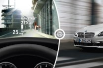  The Heads-up Display in the BMW 6 Series Gran Coupe provides all the necessary information to the driver without him or her taking their eyes off the road 