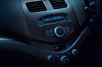  The blue coloured backlight on the centre console adds to a young appeal in the Chevrolet Beat 