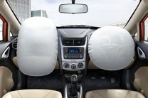 The dual front airbags offered on the higher versions of the Chevrolet Sail Hatchback add to the safety factor.