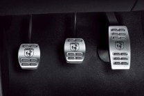  Aluminium finished 'Abarth' engraved foot pedals in the Fiat Abarth Punto add to the sporty character of the car 