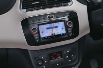  Audio Video Navigation infotainment system available on the higher versions of the Fiat Linea is easy to use and has ergonomic controls 