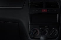  All black interior theme on the Fiat Punto Pure exudes a sporty appeal to the cabin 