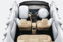  The top end version of the Hyundai Tucson is available with 6 airbags and all variants have dual front airbags 