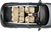  The dual tone interior on the Hyundai Tucson can seat five occupants comfortably 