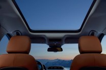  Panoramic sunroof available in the Jaguar F-Pace offers an airy feel inside the cabin. 