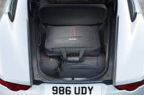  The boot space of up to 408 litres is ample to keep weekend luggage in the Jaguar F-Type 