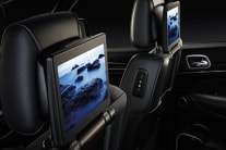  The rear infotainment system with touchscreen display available in the Jeep Grand Cherokee adds to a premium feel 