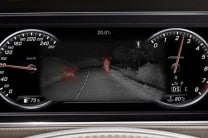 Night Vision Assist in the Mercedes Maybach S-Class aids the driver in assessing hazards while driving at night 