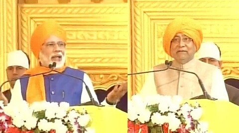 narendra modi, patna, nitish kumar, modi nitish, nitish modi, guru gobind singh, guru gobind singh jayanti 2017, guru gobind singh birth anniversary, 350th prakash utsav, prakash utsav, gurupurab, patnasahib