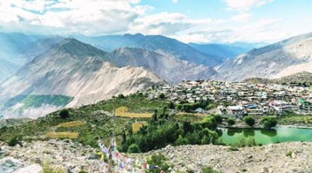 The novel is set in the Himalayan hills
