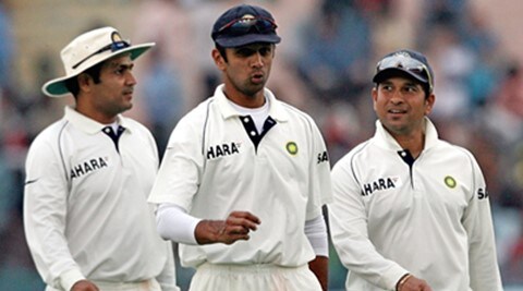Rahul Dravid, Virender Sehwag. Sachin Tendulkar, Indian cricket legends