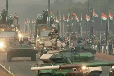 The Dhanush gun was part of the Army's mechanised columns along with Akash missile and Mobile Autonomous Launcher of the BrahMos Missile System. (ANI)
