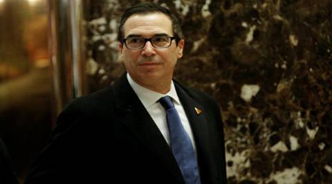 Steven Mnuchin pledged to divest Goldman Sachs shares worth over $5 million and Goldman Sachs Treasury investments worth over $25 million. (Reuters)