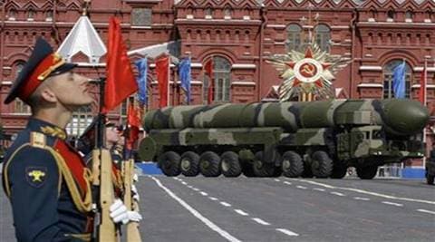 The missile has a maximum range of about 11,000 km and can carry a nuclear warhead with a yield of up to 550 kilotons. (Reuters)