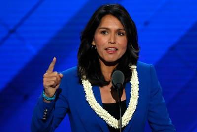 Democrat Tulsi Gabbard, a major in the Army National Guard, told CNN that she met with Assad during a secret "fact-finding" trip she took to the country. (Reuters) Democrat Tulsi Gabbard, a major in the Army National Guard, told CNN that she met with Assad during a secret "fact-finding" trip she took to the country. (Reuters)
