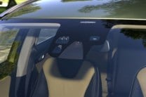  The front camera sensor alerts the driver of an imminent collision and automatically engages the brake as well 