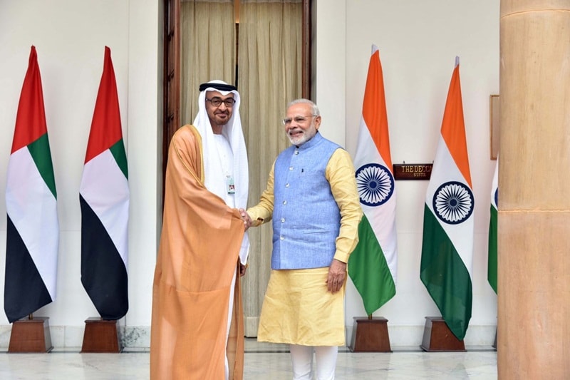 narendra modi, narendra modi news, republic day, abu dhabi, abudhabi crown prince, sheikh mohammed, india uae ties
