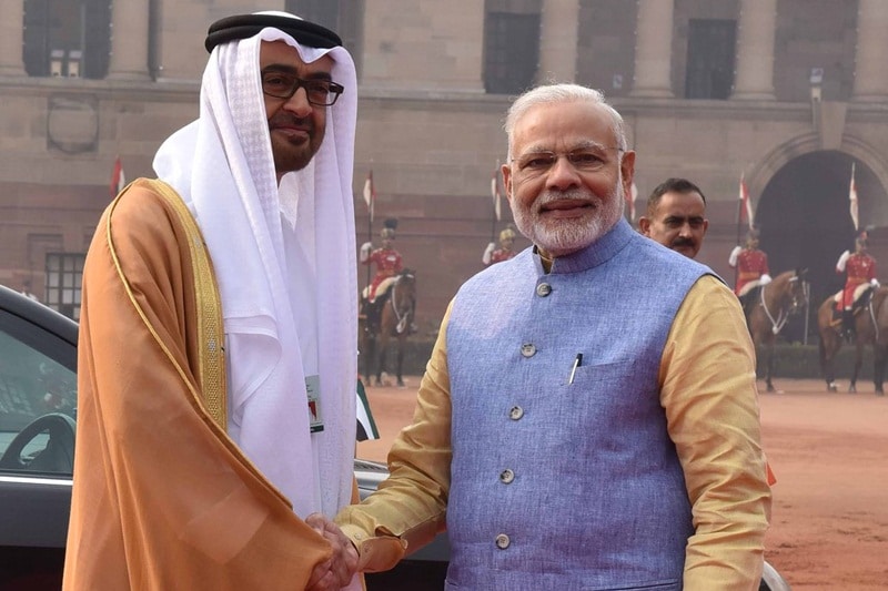 narendra modi, narendra modi news, republic day, abu dhabi, abudhabi crown prince, sheikh mohammed, india uae ties