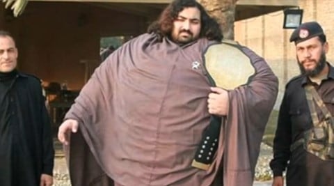 Pakistani 'Hulk' Arbab Khizer Hayat weighs 436 kg. (Pic courtesy: YouTube grab) Pakistani 'Hulk' Arbab Khizer Hayat weighs 436 kg. (Pic courtesy: YouTube grab)