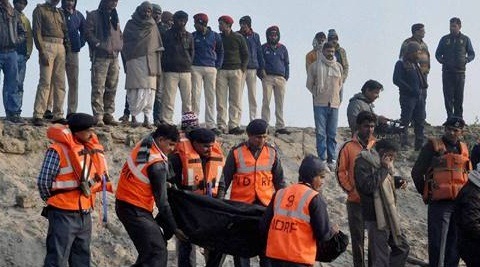 Around 26 people died and most of them died out of fear in the tragic accident in Bihar while crosing ganga after attending a festival ceremony on 15th January. Picture credit: Financial Express) Around 26 people died and most of them died out of fear in the tragic accident in Bihar while crosing ganga after attending a festival ceremony on 15th January. Picture credit: Financial Express)