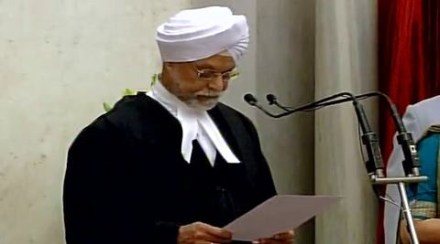 Justice Jagdish Singh Khehar was on Wednesday sworn in as 44th Chief Justice of India. (ANI Image) Justice Jagdish Singh Khehar was on Wednesday sworn in as 44th Chief Justice of India. (ANI Image)