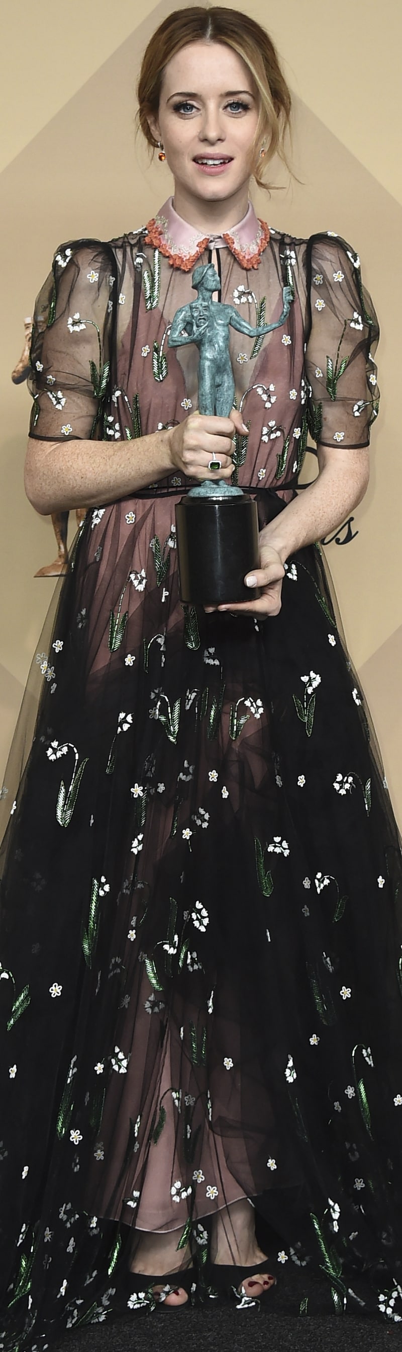 Sag awards, sag awards dress, sag awards fashion, sofia vergara, nicole kidman, brie larson, sag award winners list, sag award winners, sag award actresses, claire foy, emma stone