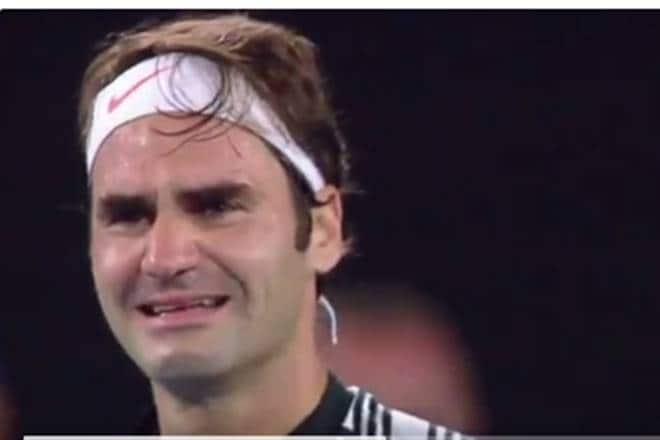The Swiss legend was in tears soon after he defeated Rafael Nadal in the final, to clinch his 18th Grand Slam title.