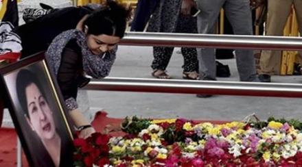 Deepa Jayakumar, niece of late Tamil Nadu chief minister J Jayalalithaa, on Tuesday launched a scathing attack on AIADMK general secretary Sasikala Natarajan, saying, 'I cannot accept anyone else in Jayalalithaa's position.' (PTI image)