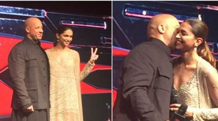 Deepika was seen sharing a good bond with her Hollywood co-star during the premiere of the movie in Mumbai.(IE)