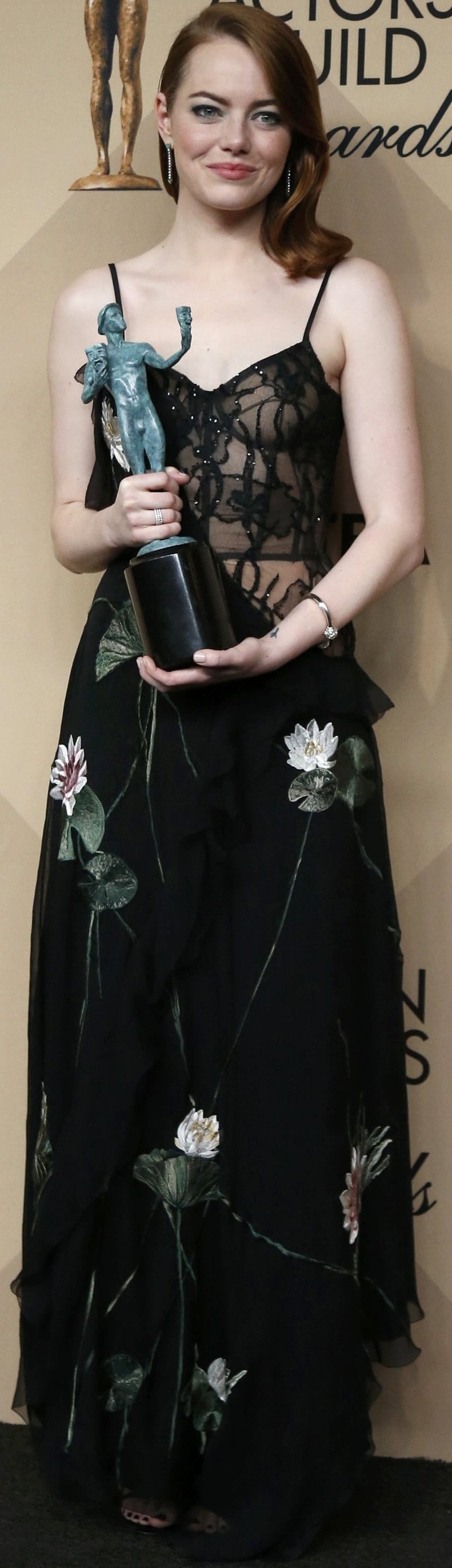 Sag awards, sag awards dress, sag awards fashion, sofia vergara, nicole kidman, brie larson, sag award winners list, sag award winners, sag award actresses, claire foy, emma stone