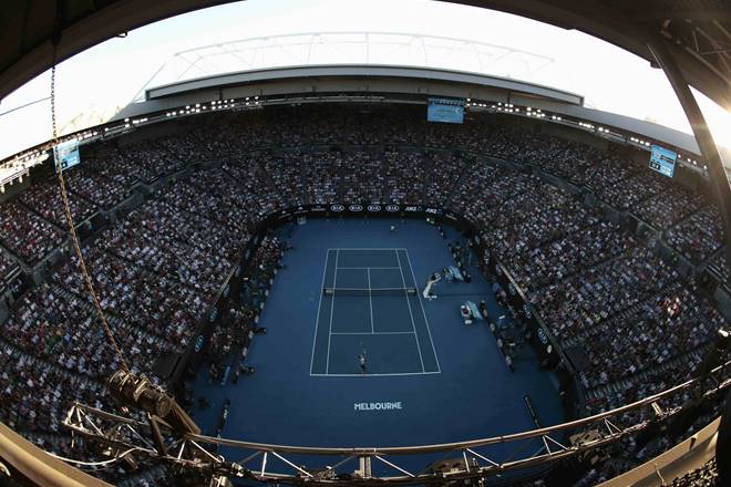 The Rod Laver Arena in Melbourne which has been the venue of epic clash between Roger Federer and Rafael Nadal earlier. (Reuters)