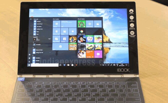 . In India, Lenovo has introduced the Windows 10 version of the Yoga Book.