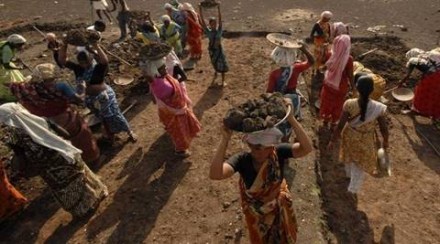 NREGA has seen a rise in its figures during April and June, previous year due to drought like conditions.(Reuters)