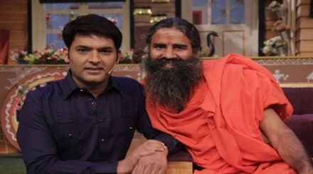 Baba Ramdev on the sets of The Kapil Sharma Show (Twitter)