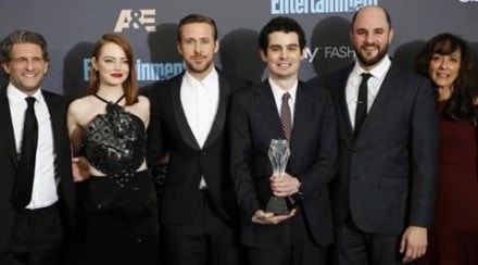 The movie, which leads the nominees list with 7 nods, also saw Chazelle winning the best screenplay award.(Reuters)