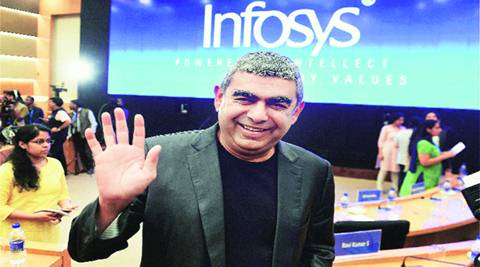 Infosys CEO Vishal Sikka in Bengaluru on Friday.