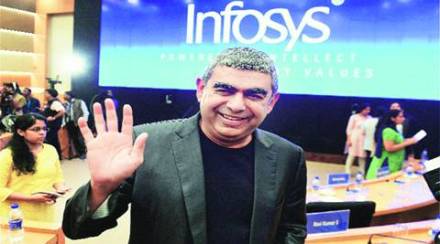 Infosys CEO Vishal Sikka in Bengaluru on Friday.