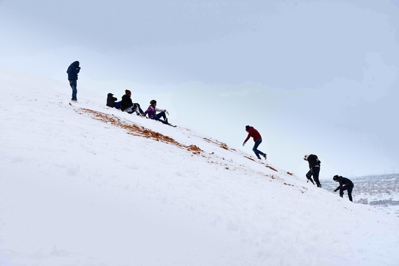 sahara desert, sahara desert snowfall, snowfall, sahara snowfall