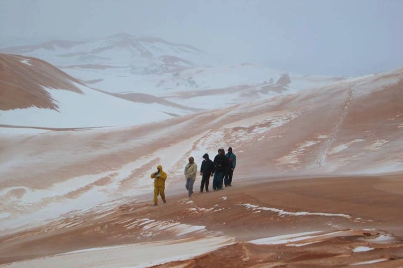 sahara desert, sahara desert snowfall, snowfall, sahara snowfall
