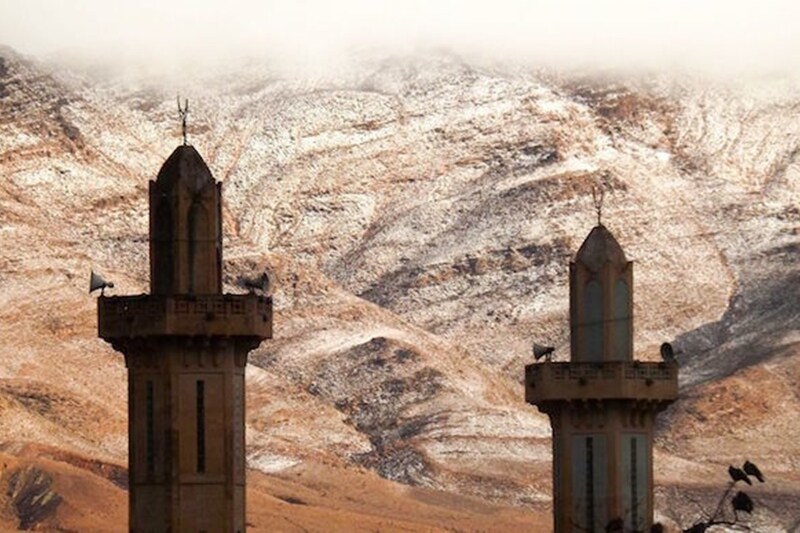 sahara desert, sahara desert snowfall, snowfall, sahara snowfall