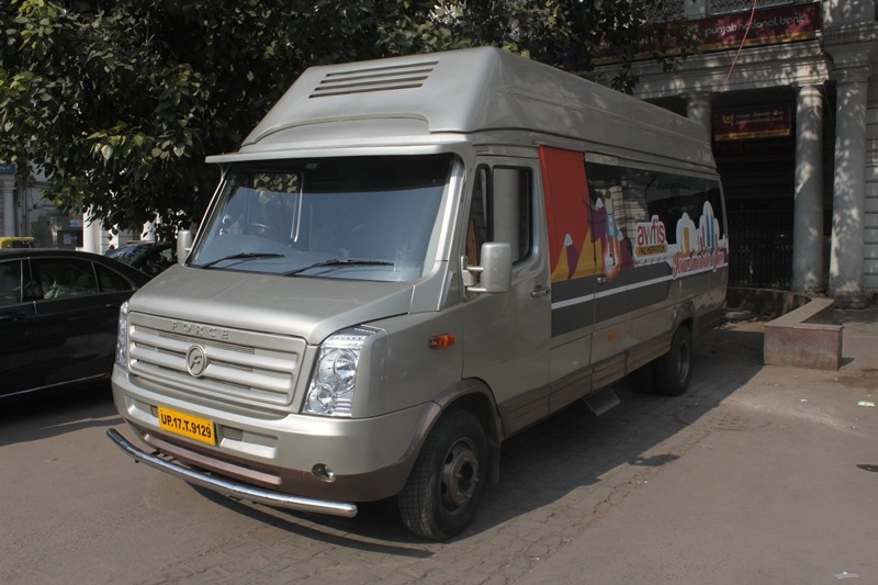 The concept of an office on-the-move or Awfis was introduced in July 2015. It is based on a 28-foot Force Traveller which is powered by two diesel engine options, a 2,596 cc BSIII compliant motor and a 2,149 cc unit which is available in BSIII and BSIV. Both engines are mated to a 5-speed manual transmission. The Awfis Traveller has a custom-made interior, however, exteriors haven't been changed. Interior changes include a completely reworked seating arrangement in a workspace format. Up to eight people can sit in it comfortably.