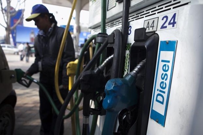 Diesel use, which accounts for about 40 percent of total fuel demand in India, dropped 7.8 percent to 5.8 million tons, the biggest decline since September. (PTI) Diesel use, which accounts for about 40 percent of total fuel demand in India, dropped 7.8 percent to 5.8 million tons, the biggest decline since September. (PTI)