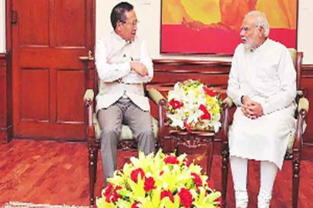 Chief Minister T.R. Zeliang and Prime Minister Narendra Modi (PTI)