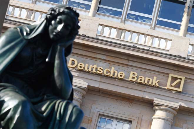 Deutsche Bank may face claims for as much as 10 billion rubles ($170 million), said Anatoly Aksakov, head of the Association of Regional Banks of Russia. (Reuters) Deutsche Bank may face claims for as much as 10 billion rubles ($170 million), said Anatoly Aksakov, head of the Association of Regional Banks of Russia. (Reuters)