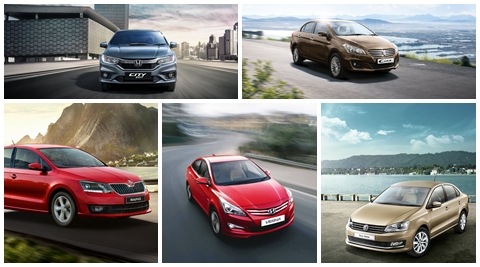 New Honda City vs Maruti Suzuki Ciaz vs Skoda Rapid vs Volkswagen Vento vs Hyundai Verna