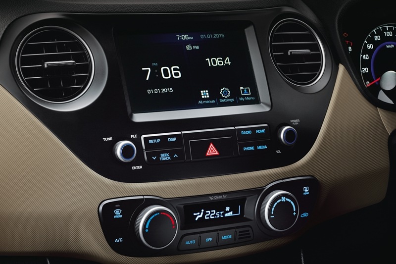 The Hyundai Grand i10 is offered with a touchscreen infotainment system with Bluetooth compatibility and Apple CarPlay, Android Auto as well as MirrorLink support. Select variants that would get the touchscreen infotainment system would also have steering mounted audio and phone controls with voice recognition. The company has reduced the NVH or Noise, Vibration and Harshness levels in the new offering.
